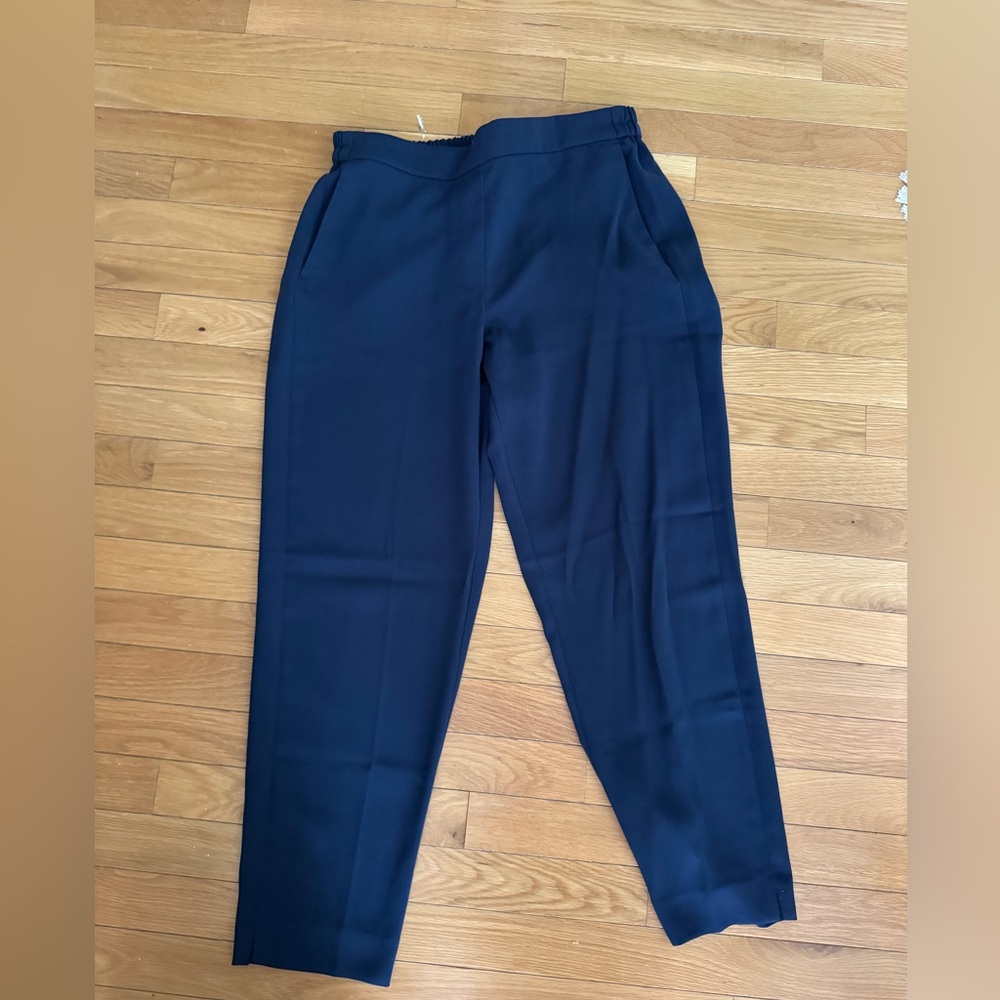 J. Crew- elastic waisted dress trousers- Navy